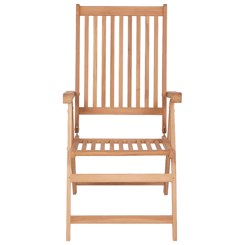 Verstellbare Gartenstühle 2 Stk. Massivholz Teak