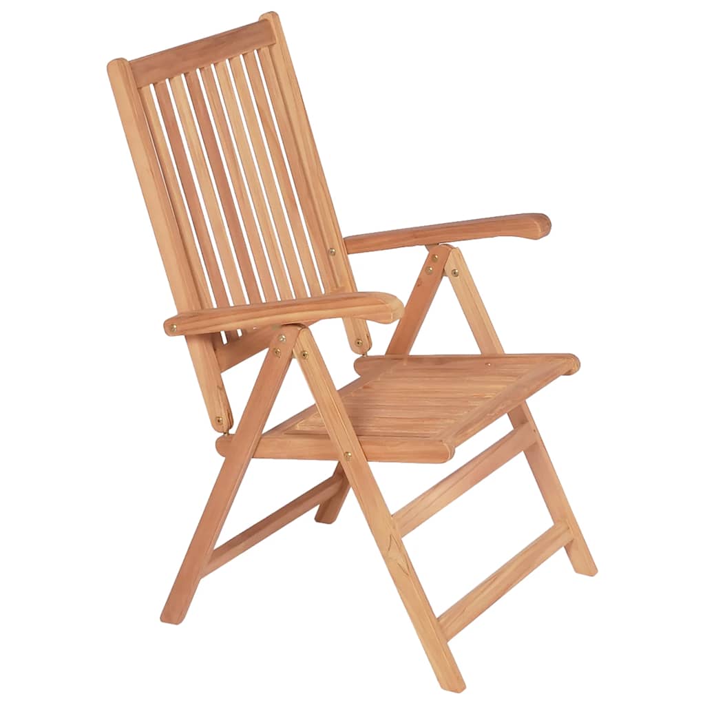 Verstellbare Gartenstühle 2 Stk. Massivholz Teak