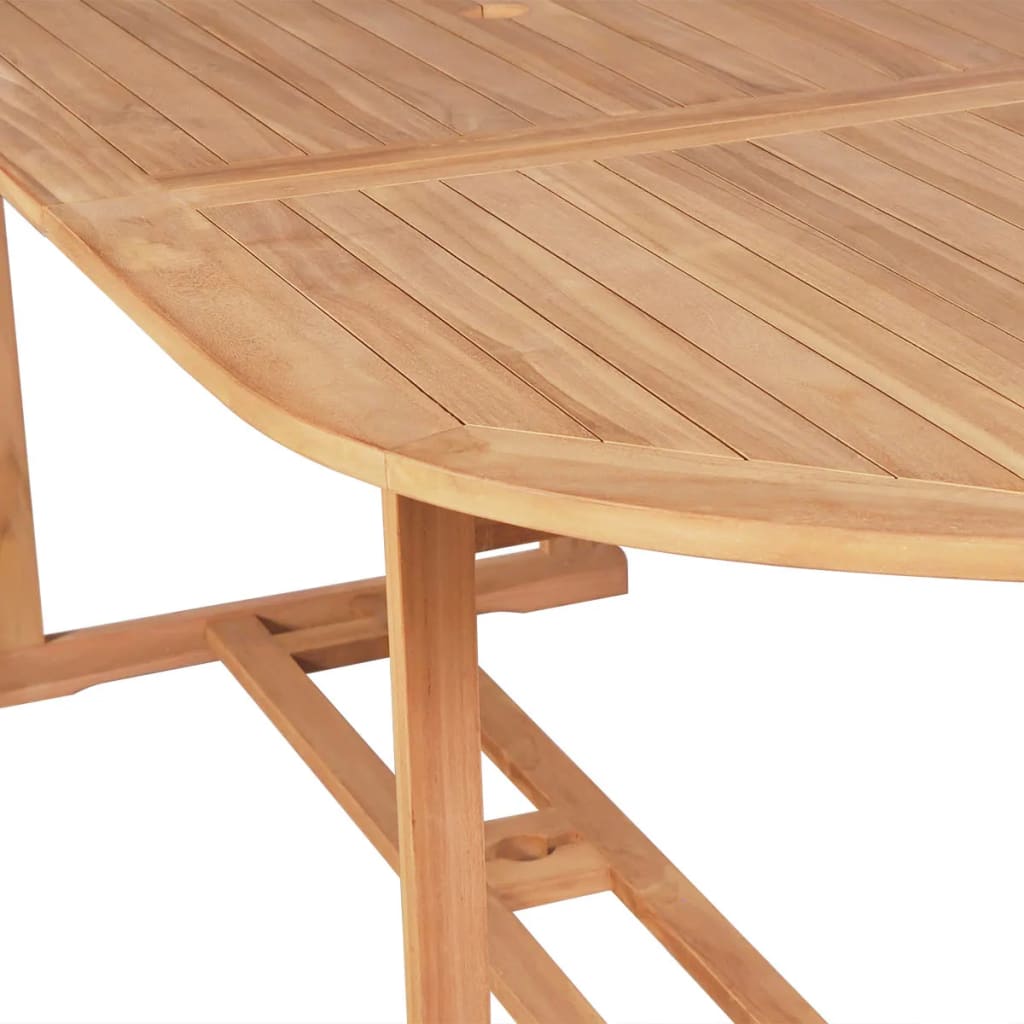 Gartentisch 180x90x75 cm Massivholz Teak