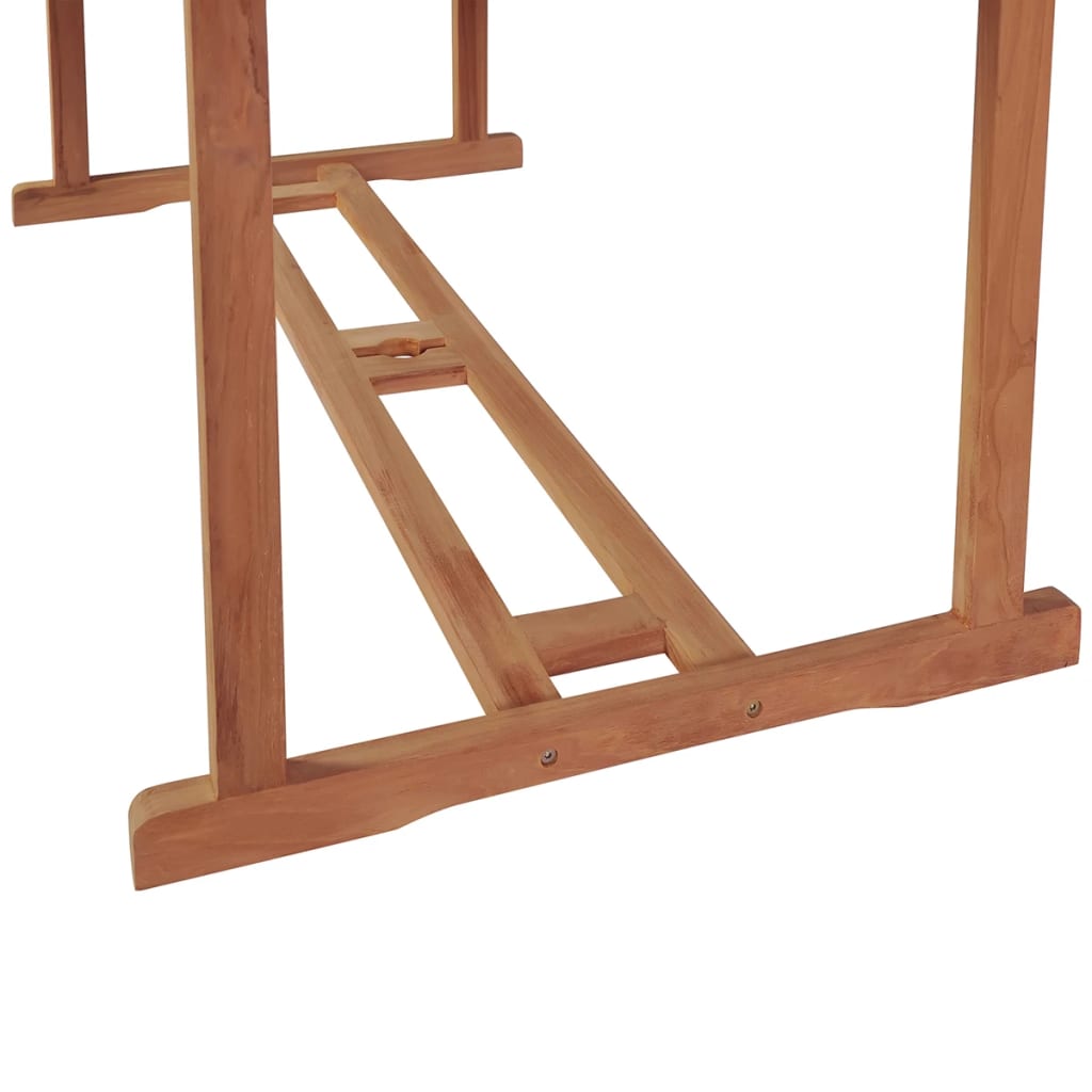 Gartentisch 180x90x75 cm Massivholz Teak
