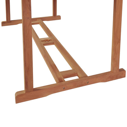 Gartentisch 180x90x75 cm Massivholz Teak