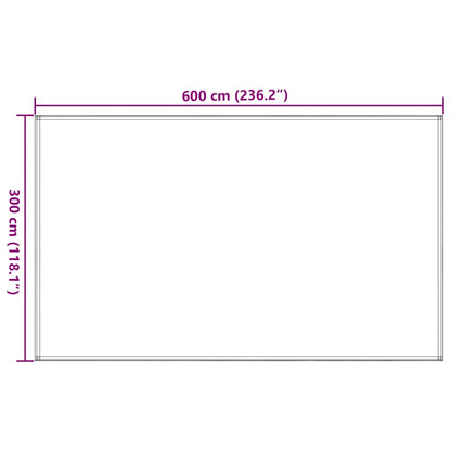 Zeltteppich 300 x 600 cm Anthrazit