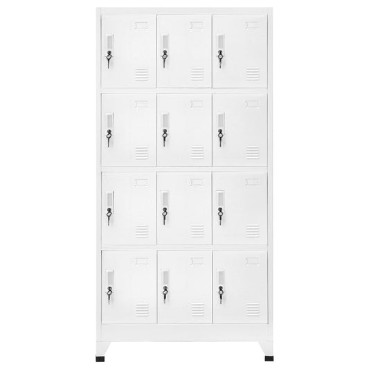Schließfachschrank mit 12 Fächern 90x45x180 cm