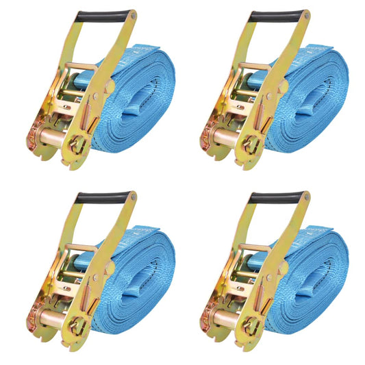 Skraldespænderemme 4 stk 4 tons 8m×50mm blå