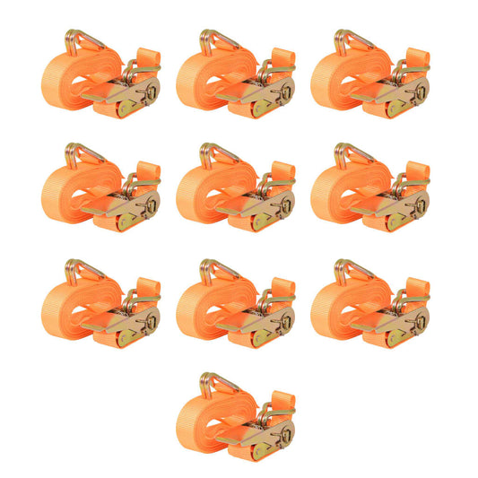 Skraldespænderemme 10 stk 0,4 tons 6m×25 mm Orange