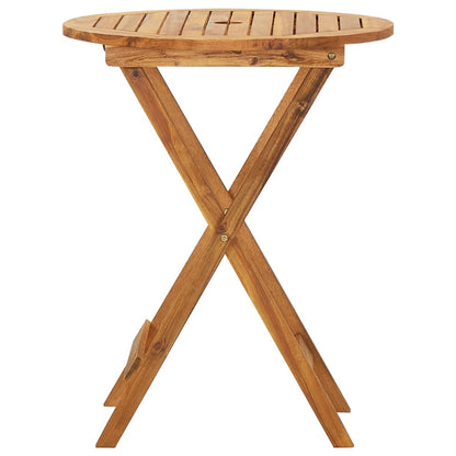 3-tlg. Bistro-Set Klappbar Massivholz Akazie
