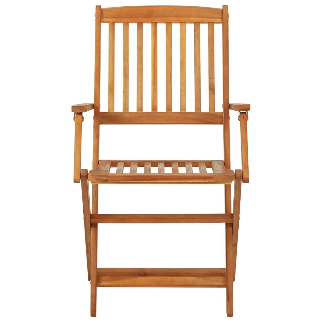 3-tlg. Bistro-Set Klappbar Massivholz Akazie