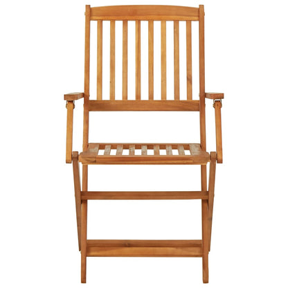 3-tlg. Bistro-Set Klappbar Massivholz Akazie