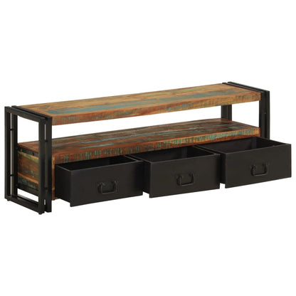 TV-Schrank Altholz Massiv 120x30x40 cm