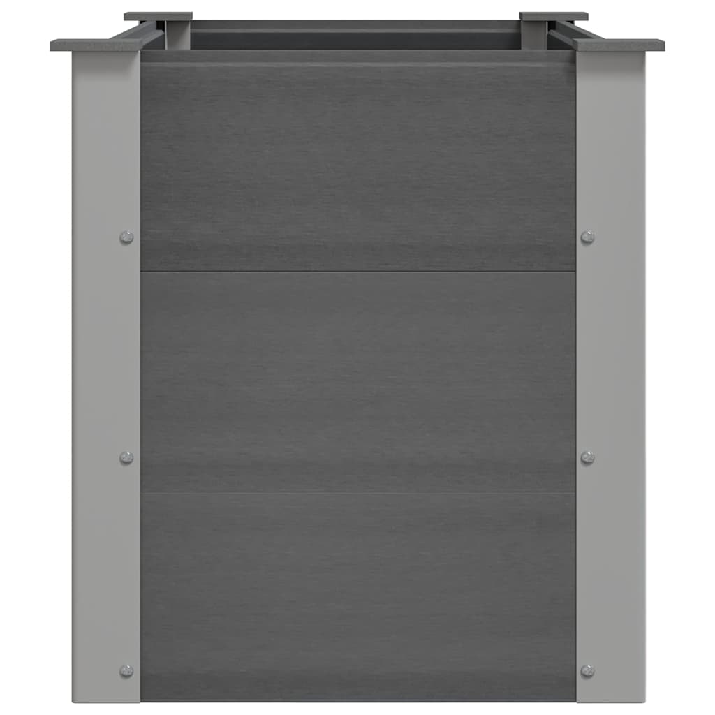 Garten-Hochbeet WPC 100 x 50 x 54 cm Grau