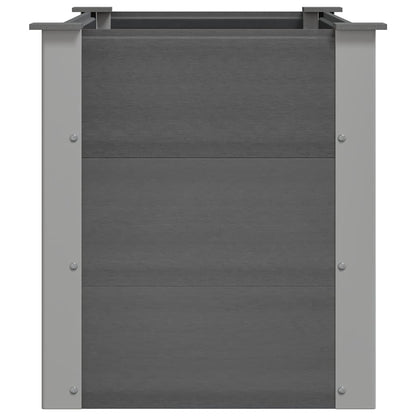 Garten-Hochbeet WPC 100 x 50 x 54 cm Grau