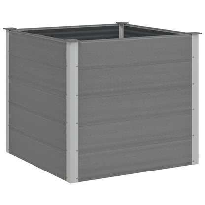 Garten-Hochbeet WPC 100x100x91 cm Grau