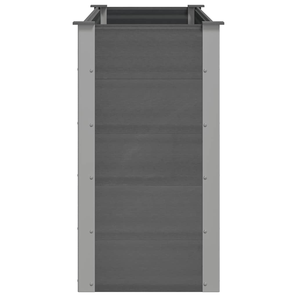 Garten-Hochbeet WPC 150 x 50 x 91 cm Grau