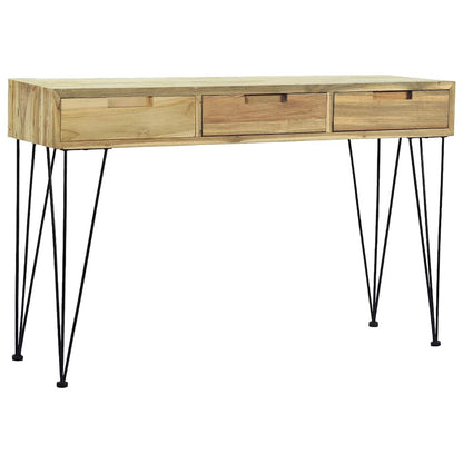Konsolentisch 120 x 35 x 76 cm Teak Massiv