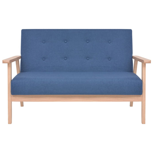 2-Sitzer-Sofa Stoff Blau