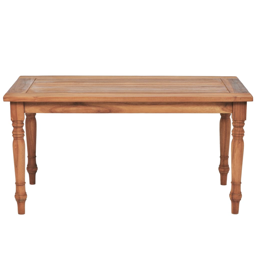Batavia-Couchtisch Teak 90x50x45 cm