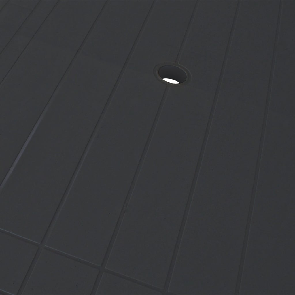 Gartentisch Anthrazit 126x76x72 cm Kunststoff