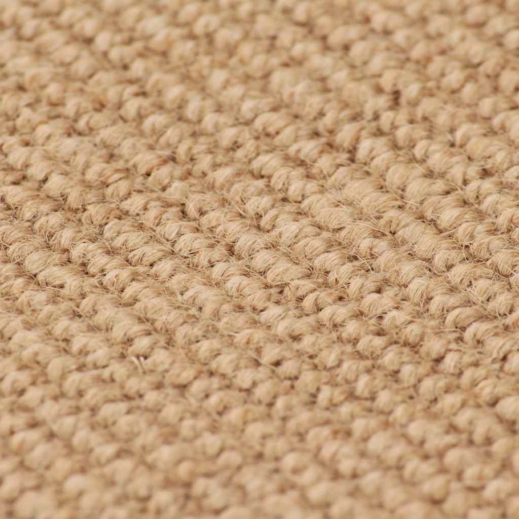 Teppich Jute mit Latexrücken 70x130 cm Natur