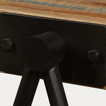Sidebord genanvendt massivt træ teaktræ
