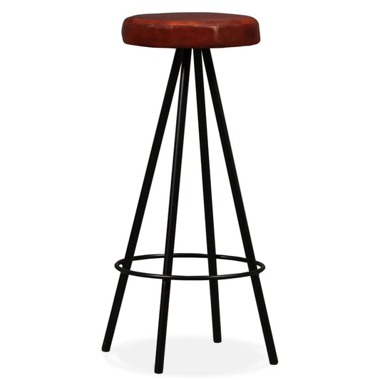 Barhocker 4 Stk. Echtleder