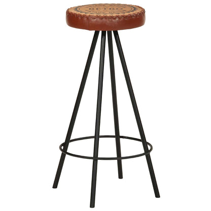 Barhocker 4 Stk. Echtleder