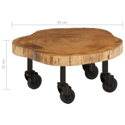 Couchtisch Massivholz Akazie 60x55x25 cm