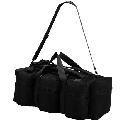 3-in-1 Seesack Armee-Stil 45 L Schwarz