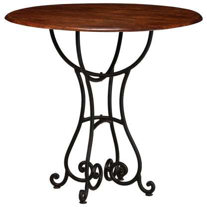 Esstisch Massivholz mit Honigfarbenem Finish 80x76 cm