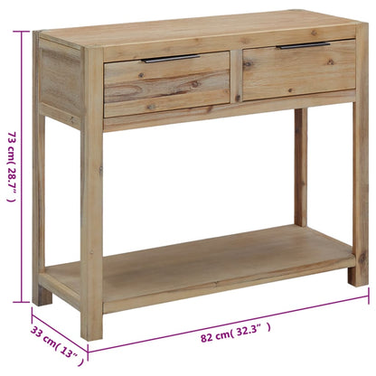 Konsolbord 82x33x73 cm akacie massivt træ