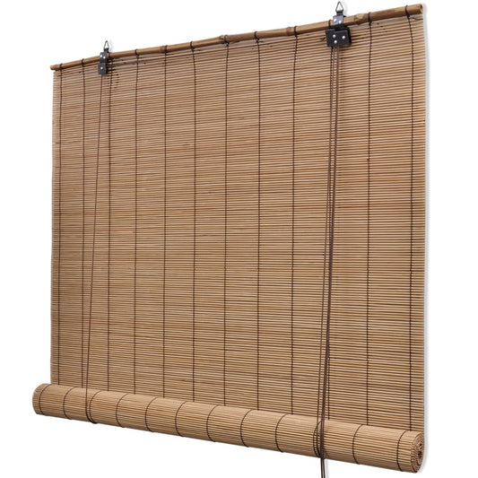 Bambus rullegardin 140x220 cm brun