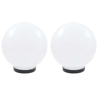 LED-Gartenleuchten 2 Stk. Kugelförmig 25 cm PMMA