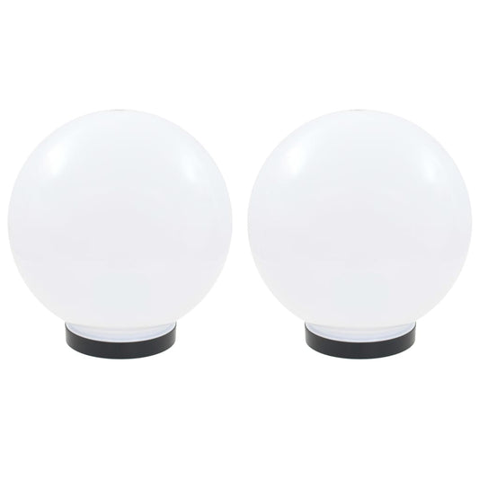 LED-Gartenleuchten 2 Stk. Kugelförmig 25 cm PMMA