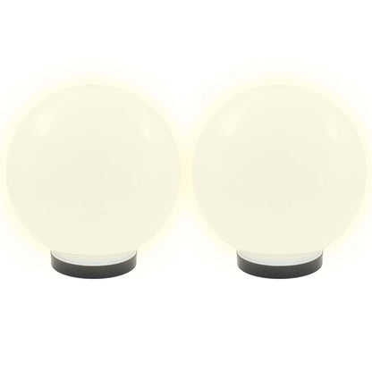 LED-Gartenleuchten 2 Stk. Kugelförmig 25 cm PMMA
