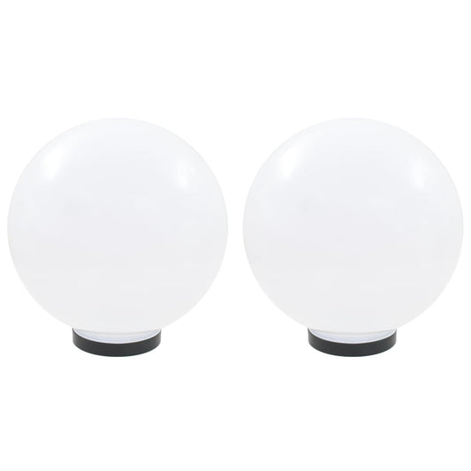 LED-Gartenleuchten 2 Stk. Kugelförmig 30 cm PMMA