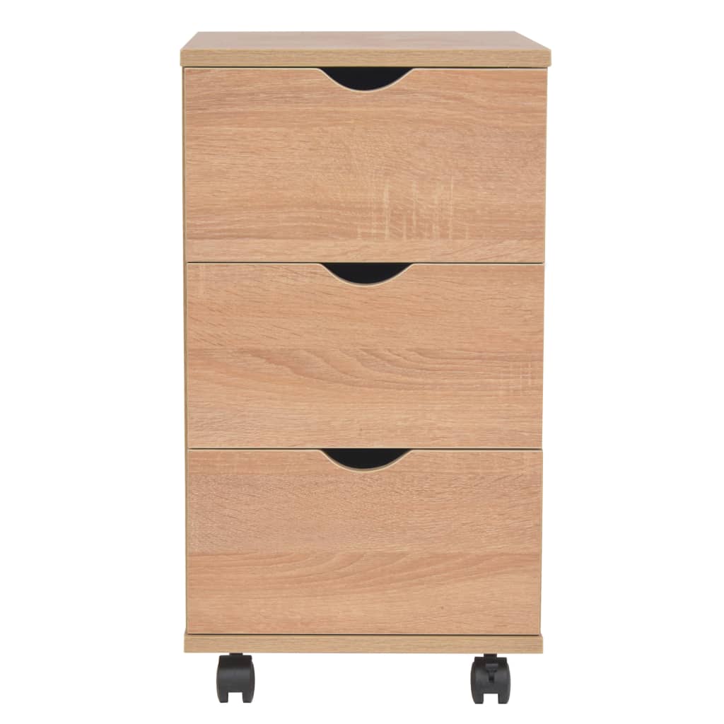 Schubladenelement 33×45×60 cm Eichenbraun