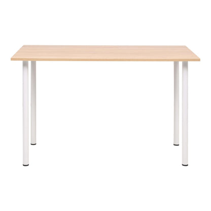 Esstisch 120×60×73 cm Eichenbraun und Weiß
