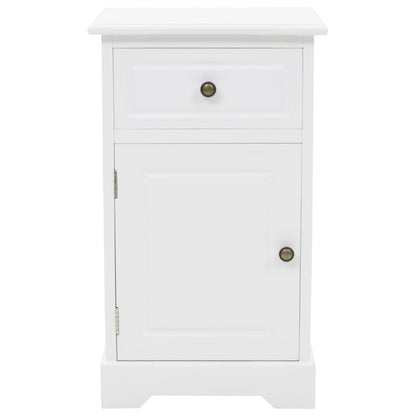 Nachtschrank MDF und Kiefernholz 35x32x59 cm