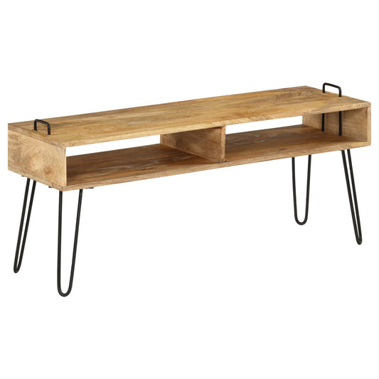 TV bord massiv træ mango 110x35x45 cm