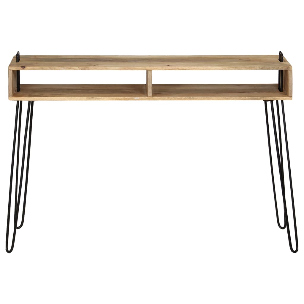 Konsolbord massivt mangotræ 115 x 35 x 76 cm