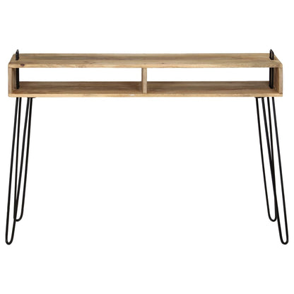 Konsolbord massivt mangotræ 115 x 35 x 76 cm
