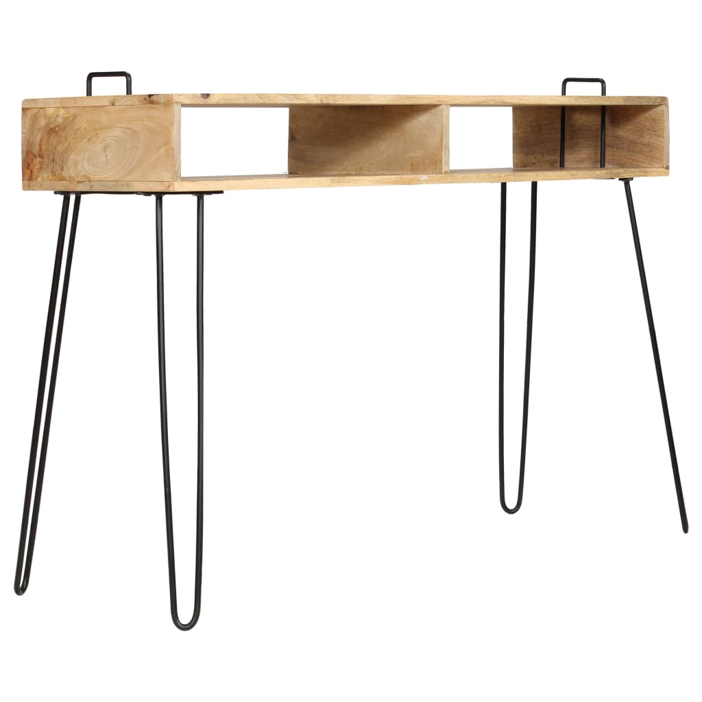 Konsolbord massivt mangotræ 115 x 35 x 76 cm