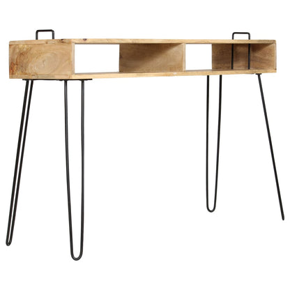 Konsolbord massivt mangotræ 115 x 35 x 76 cm