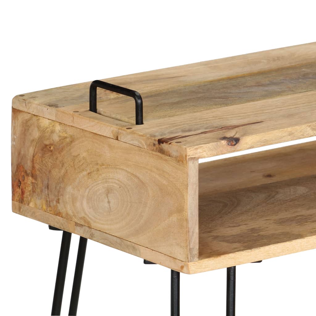 Konsolbord massivt mangotræ 115 x 35 x 76 cm