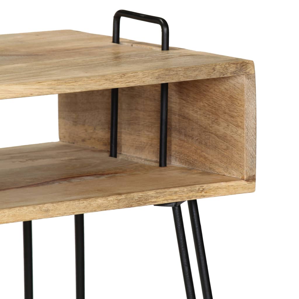 Konsolbord massivt mangotræ 115 x 35 x 76 cm