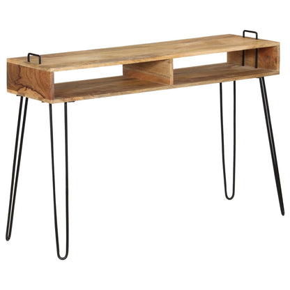 Konsolbord massivt mangotræ 115 x 35 x 76 cm