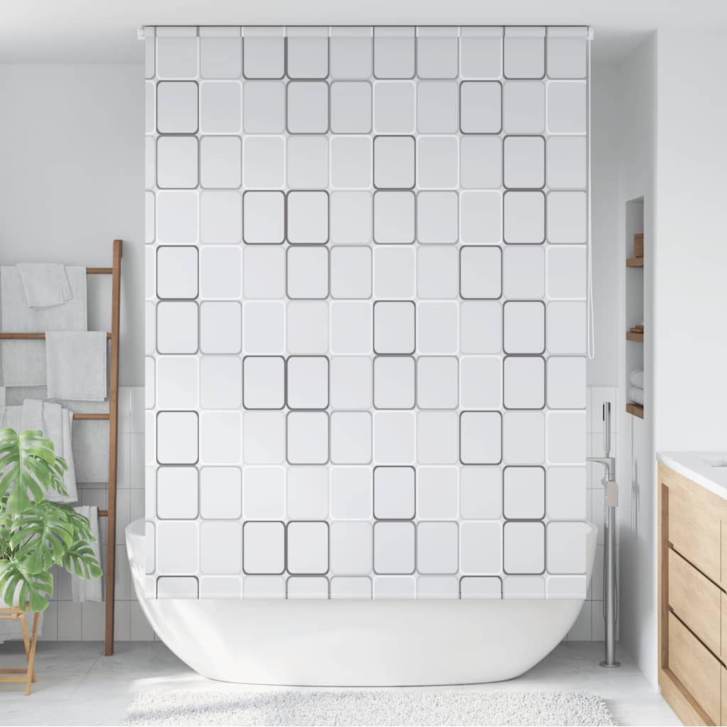 Duschrollo 160x240 cm Quadratmuster