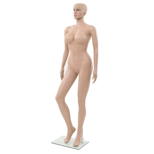 Mannequin Dame med glasbund Beige 180 cm