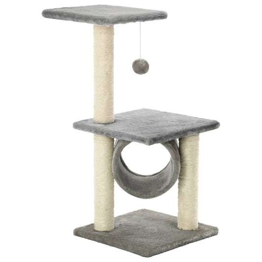 Kattekradsestolpe Sisal 65 cm Grå