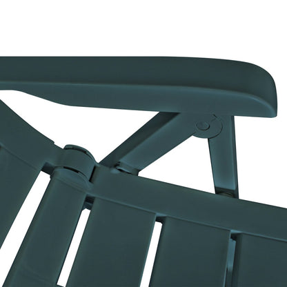 3-tlg. Bistro-Set Kunststoff Grün