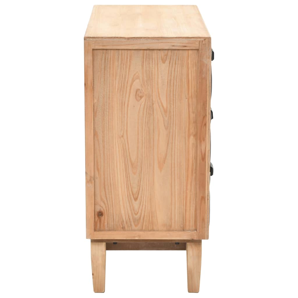 Schubladenkommode Massivholz Tanne 80x36x75 cm